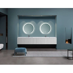 Mosmile Hotel Anti-fog LED Backlit Frameless Bathroom Mirrors