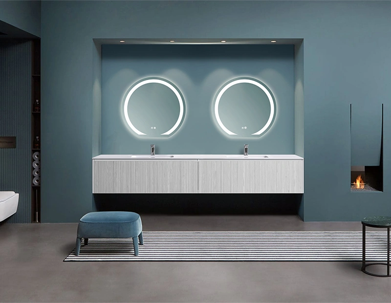 Mosmile Hotel Anti-fog LED Backlit Frameless Bathroom Mirrors